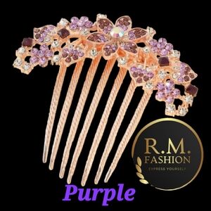 1pc Women Rhinestone Flower Decor Glamorous Hair Pin For Party